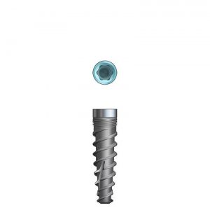 Regular size dental implant 3 mm in diameter