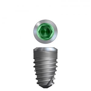 Regular size dental implant 7 mm in diameter